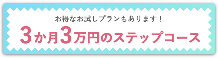 3ヶ月3万円でトライアル！